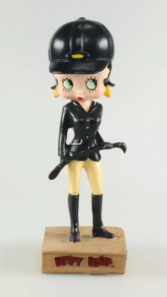 Statuette résine Betty Boop Cavalière collector
