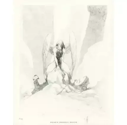 Lithographie signée Paradis Perdu Alberto Varanda