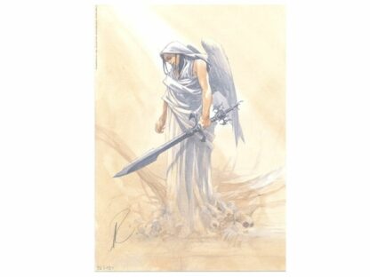 Paradis Perdu - Guerrière - Ex-libris signé - Alberto Varanda