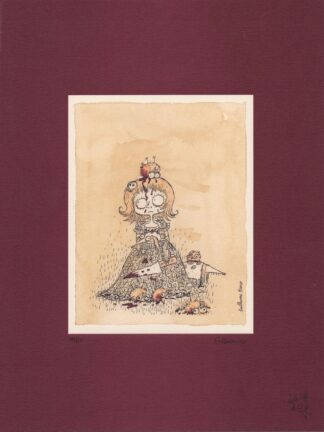 Billy Brouillard : Bianco : Affiche offset : La fille aux couteaux