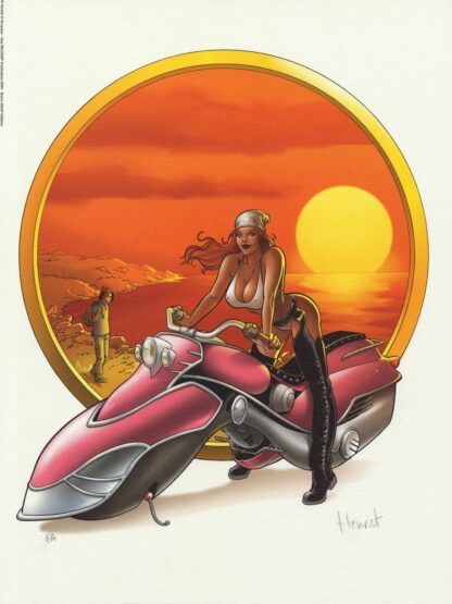 Henriet, Golden Cup, Affiche offset signée, Sexy Sunset
