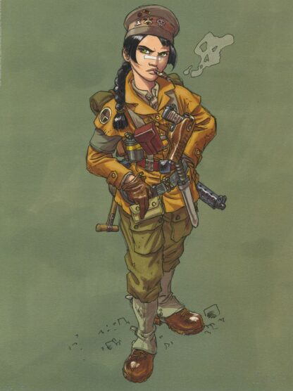 Buchet, Sillage, Affiche offset signée, Sillage Soldat
