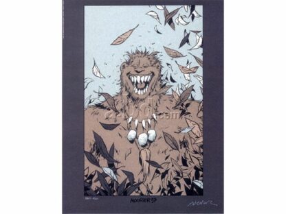 Mourier, Troll, Affiche offset signée, Troll riant (version spéciale)