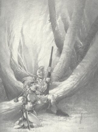 Paradis Perdu - Le chasseur - Affiche signée - Alberto Varanda