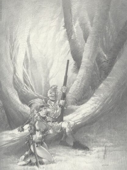 Paradis Perdu - Le chasseur - Affiche signée - Alberto Varanda