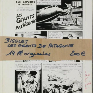 biggles-les-geants-de-patagonie-14-planches-originales-histoire-complete