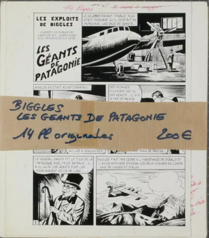 biggles-les-geants-de-patagonie-14-planches-originales-histoire-complete