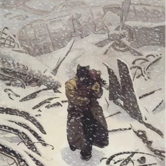 Affiche offset Blacksad Arctic Nation neige Juanjo Guarnido