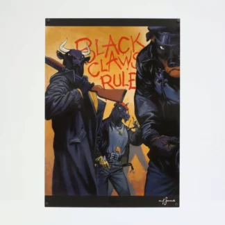 Affiche offset Blacksad Black Claws Rule Juanjo Guarnido