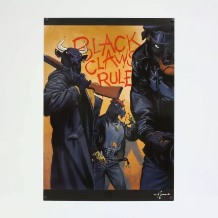 Affiche offset Blacksad Black Claws Rule Juanjo Guarnido