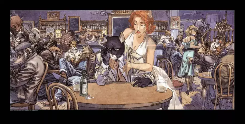 Affiche offset Blacksad John’s Blues Juanjo Guarnido