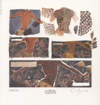 Ex-libris offset signé Blacksad Striptease Juanjo Guarnido