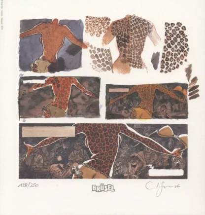 Ex-libris offset signé Blacksad Striptease Juanjo Guarnido