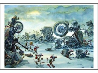 Les Rats Affiche offset par Ptiluc : Casse moto