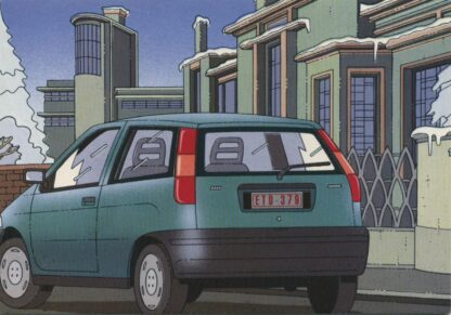 Goffin, Carte postale publicitaire, Fiat Punto