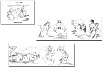 Stéphane Louis, Tessa, Carnet de croquis signé, Boulevard des Bulles