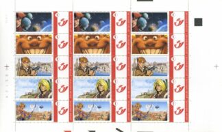 Planche de 15 timbres, Arleston