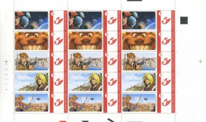 Planche de 15 timbres, Arleston