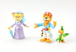 Sandokan son perroquet et lady Mariana : Figurine en plastique