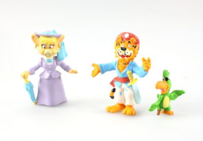 Sandokan son perroquet et lady Mariana : Figurine en plastique