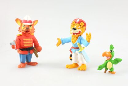 Sandokan son perroquet et le colonnel Fitzgerald : Figurine en plastique