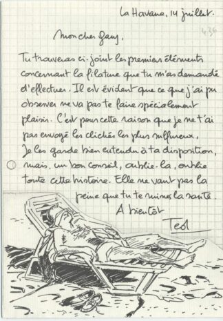 Taymans, Caroline Baldwin, Ex-libris offset, Enquête à La Havane