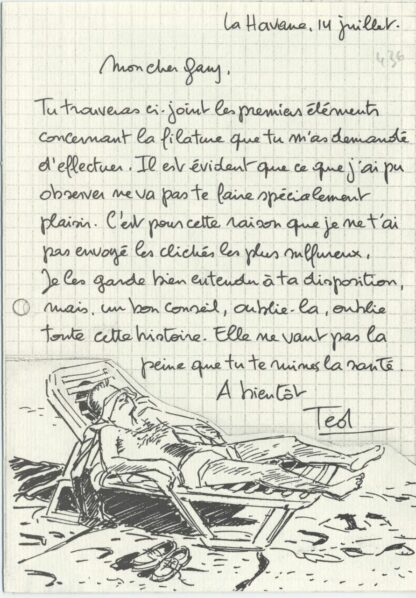 Taymans, Caroline Baldwin, Ex-libris offset, Enquête à La Havane