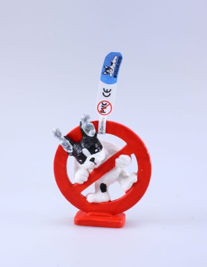 Chien, Bouledogue, Figurine en plastique, Interdit aux bouledogues