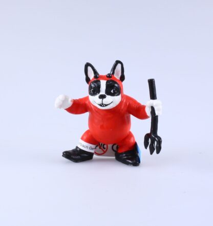 Chien, Bouledogue, Figurine en plastique, Bouledogue diable