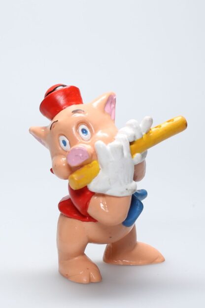 Petit cochon a la flûte Les 3 petits cochons Figurine en plastique Disney
