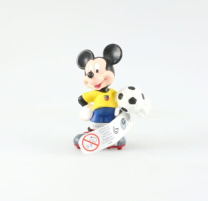 Mickey en tenue de foot vareuse jaune Figurine en plastique Disney