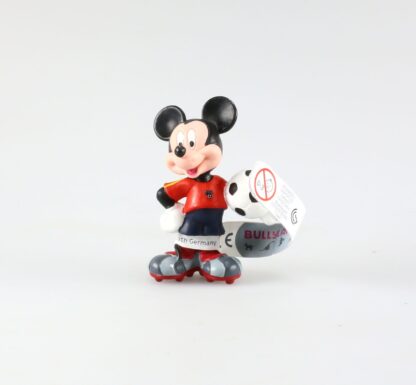 Mickey en tenue de foot vareuse rouge Figurine en plastique Disney
