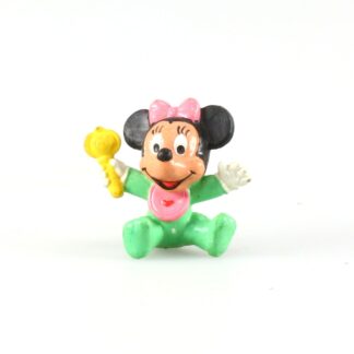 Minnie bébé avec son hochet : Figurine en plastique Disney Bullyland