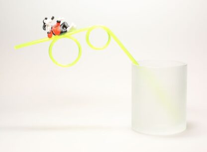 Dingo en habits rouge Paille et Figurine en plastique Disney