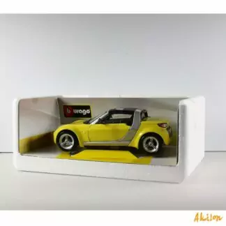 Smart Roadster Coupé jaune Burago Voiture miniature 1/18