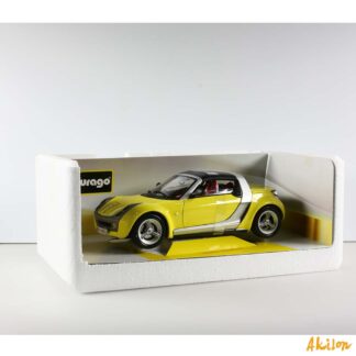 Smart Roadster Coupé jaune Burago Voiture miniature 1/18