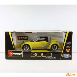 Smart Roadster Coupé jaune Burago Voiture miniature 1/18