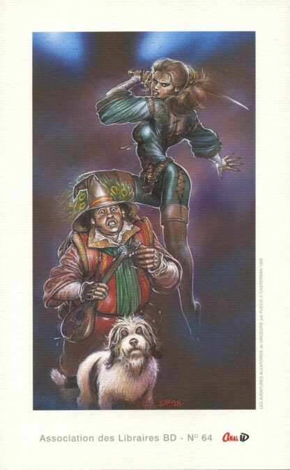 Puech, Les aventures aléatoires de Grégoire, Ex-Libris offset Canal Bd N° 64, Personnages