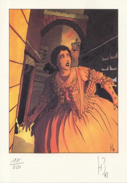 Reculé, Le Crépuscule des Anges, Ex-libris offset signé, Poppéa