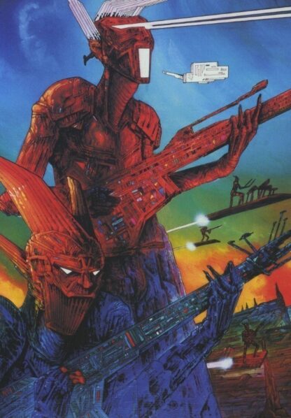 Druillet Carte postale - Salammbô Hard guitars (Inédit)