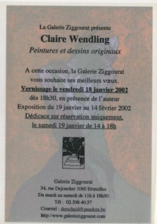 Carte Postale BD : Aphrodite - Livre troisième / invitation vernissage par Claire Wendling