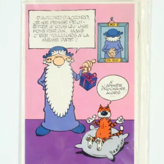 Carte postale Léonard humour BD