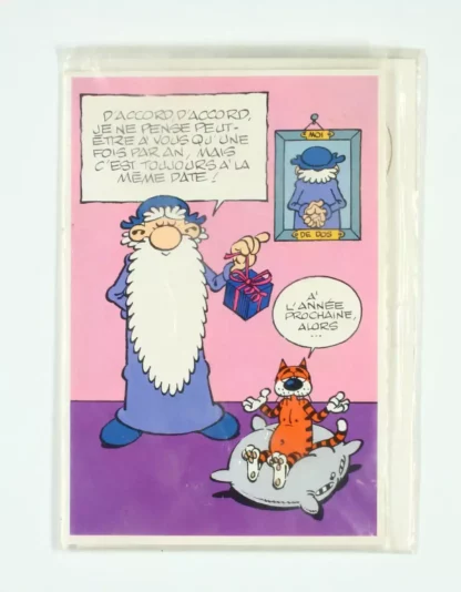 Carte postale Léonard humour BD