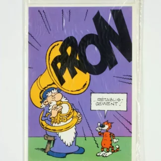 Carte postale Léonard prompt rétablissement humour