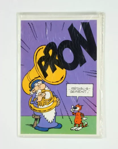Carte postale Léonard prompt rétablissement humour