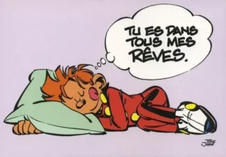 carte postale Spirou Fantasio rêves