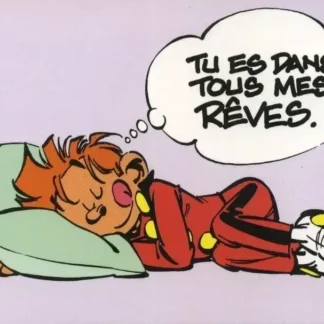 carte postale Spirou Fantasio rêves