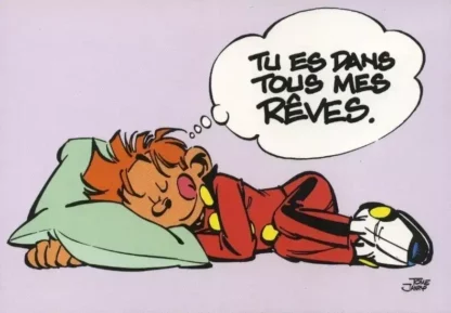 carte postale Spirou Fantasio rêves