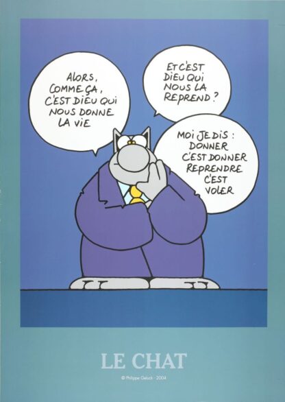 Le Chat de Geluck Donner c'est donner ! Affiche offset