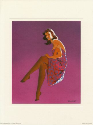 Berthet, Affiche offset, 30 cm X 40 cm,Pin-up 5